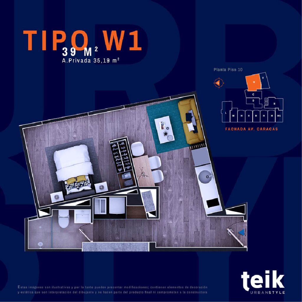 Apartamentos y Apartaestudios en Bogotá Chapinero - Inversión - Precio - apartaestudios - Colombia - Teik